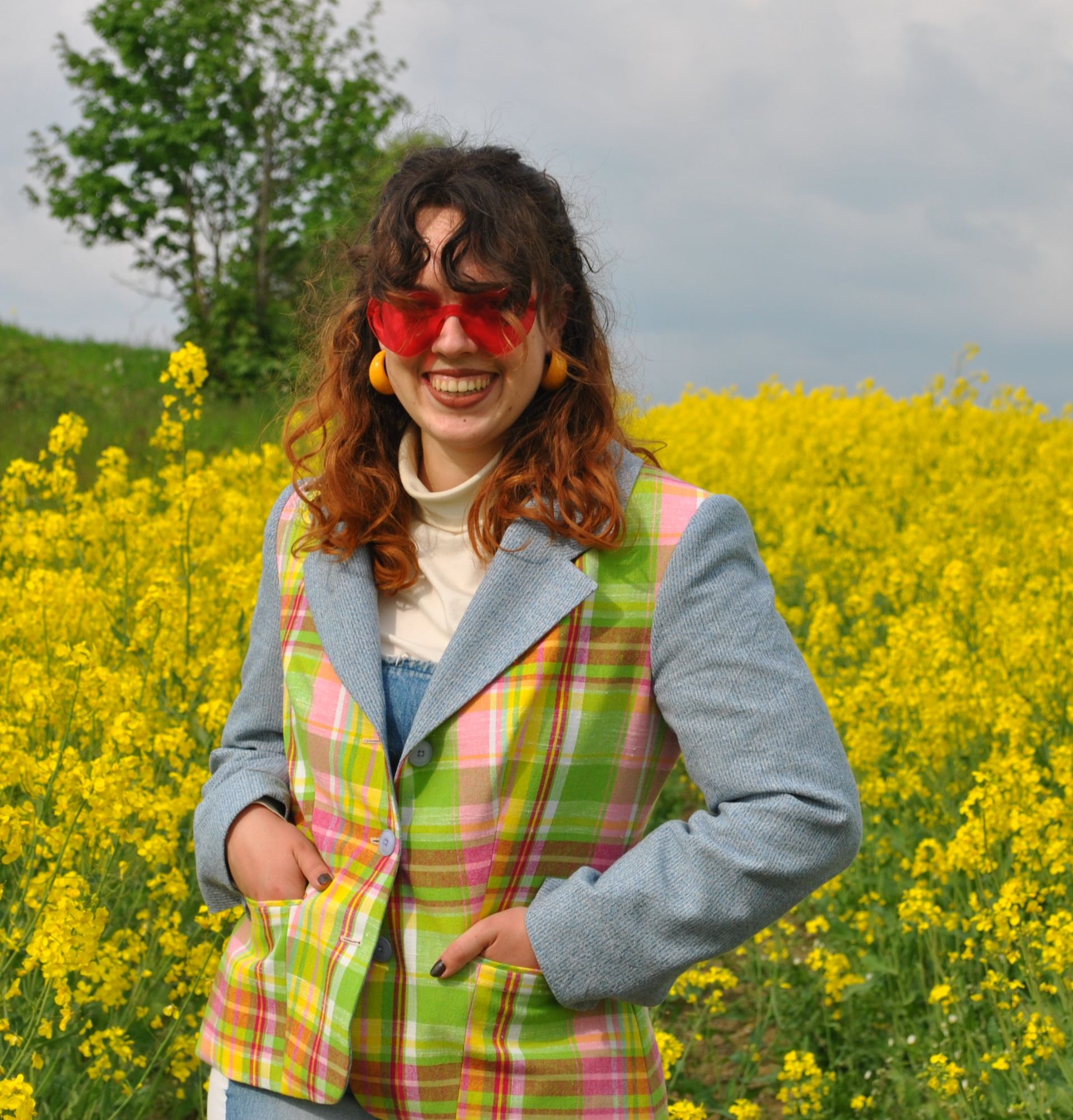 Kunterbunter Blazer - Das ist mein erster Blazer, den ich je geschneidert habe.
